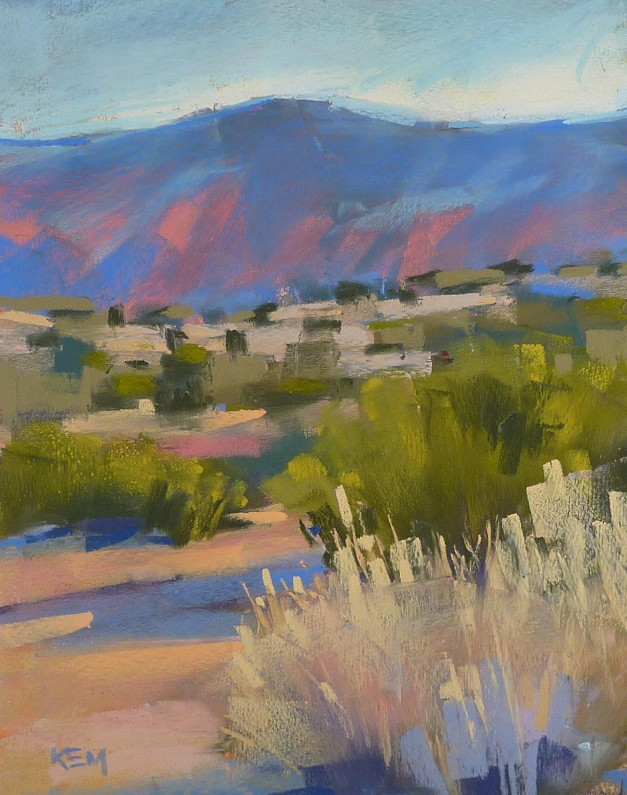 Desert Landscape Paintings
 Painting My World Mini Pastel Demo Morning in the Desert
