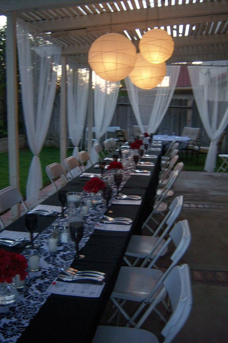 Dinner Party Decorations Ideas
 Back Yard Dinner Party Ideas