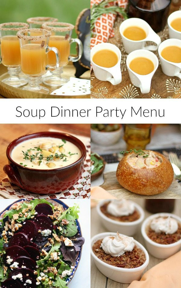 Dinner Party Recipes Ideas
 Soup Dinner Party Menu Recipe Girl