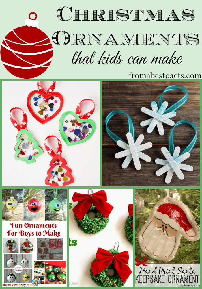Diy Christmas Ornament For Kids
 DIY Christmas Ornaments for Kids From ABCs to ACTs