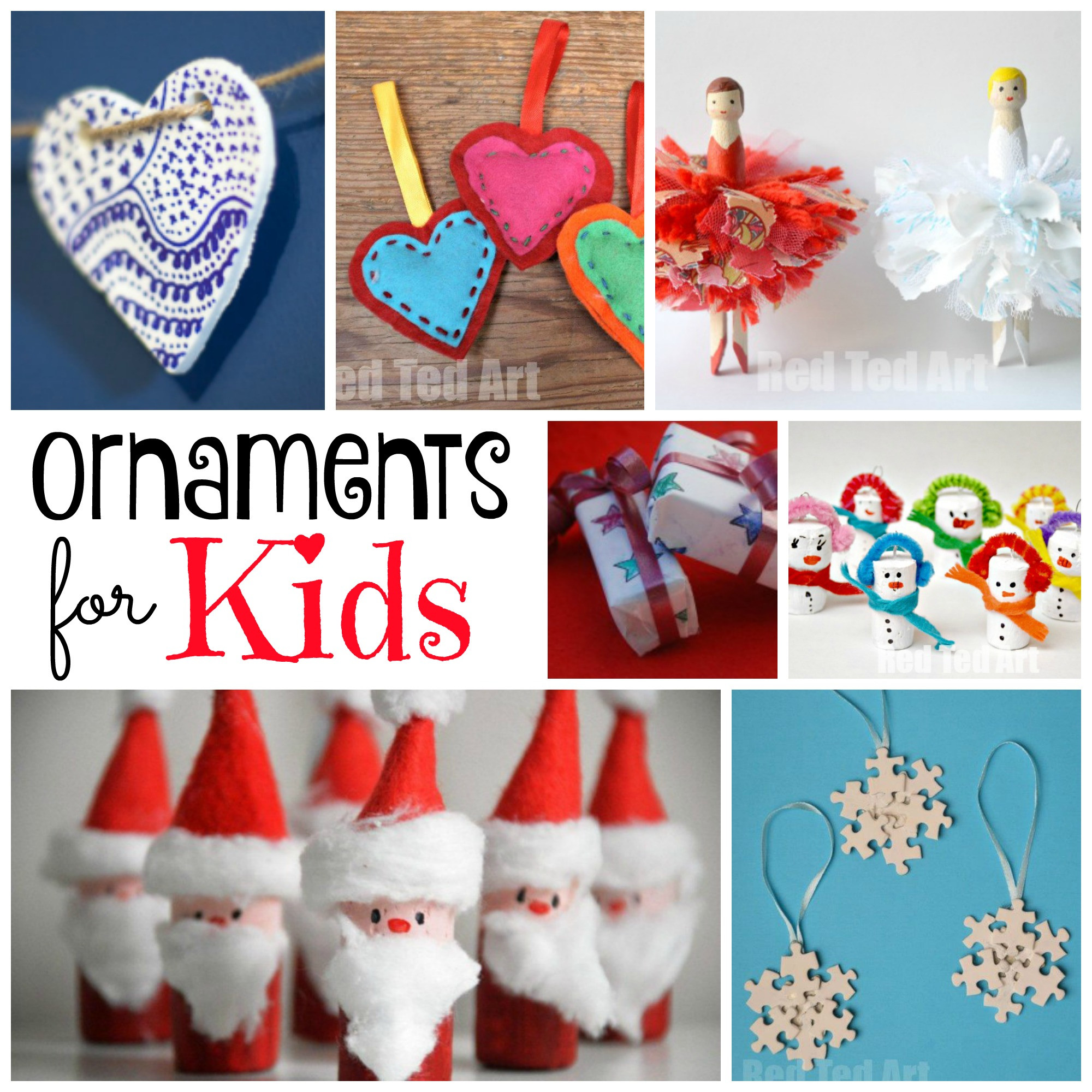 Diy Christmas Ornament For Kids
 DIY Christmas Ornaments Red Ted Art