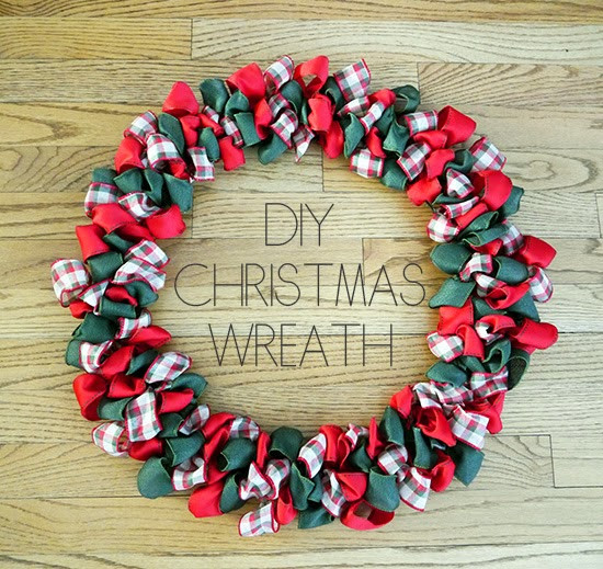 DIY Christmas Wreaths With Ribbon
 Kristina does the Internets DIY Christmas Ribbon Wreath