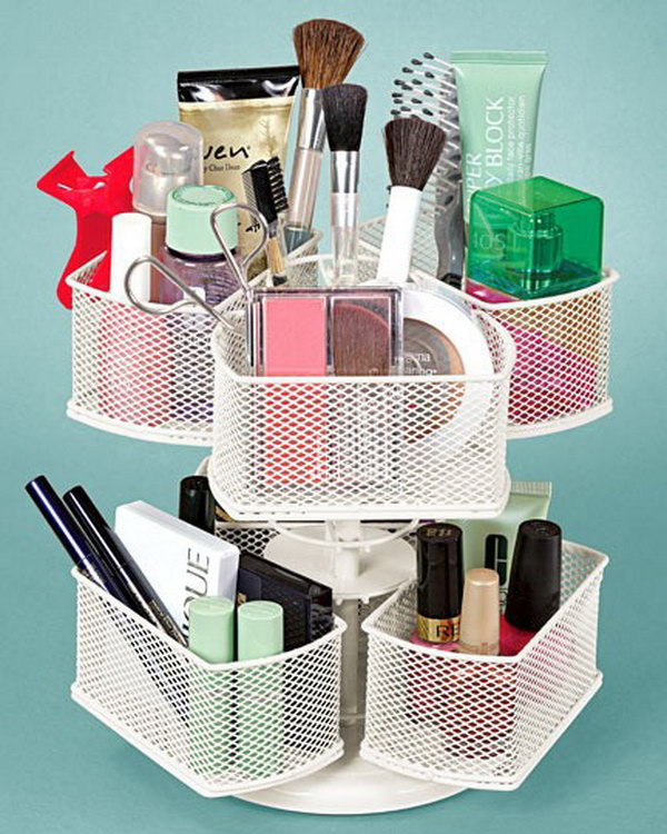 DIY Cosmetic Organizer
 25 DIY Makeup Storage Ideas and Tutorials Hative