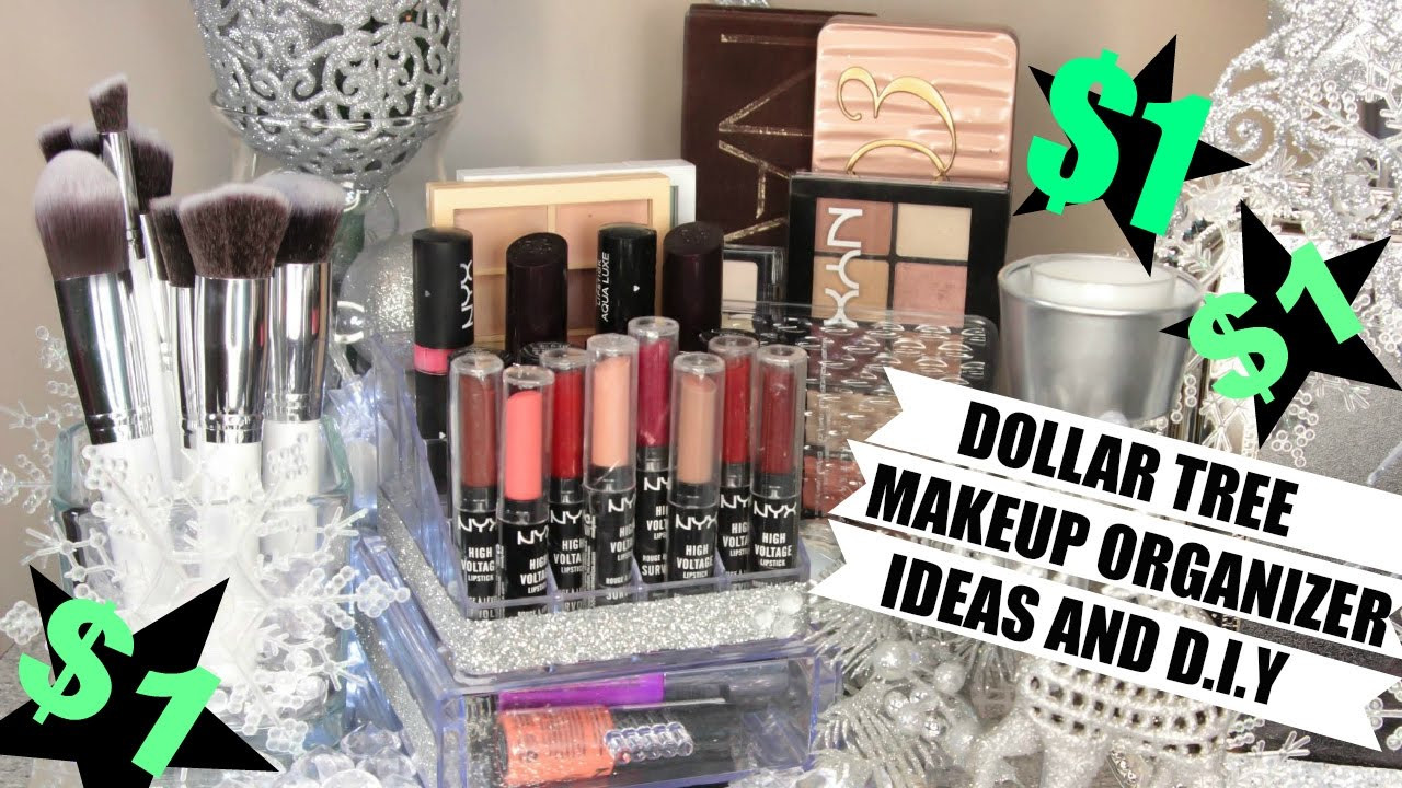 DIY Cosmetic Organizer
 $1 Makeup Organizers Dollar Tree Ideas and D I Y
