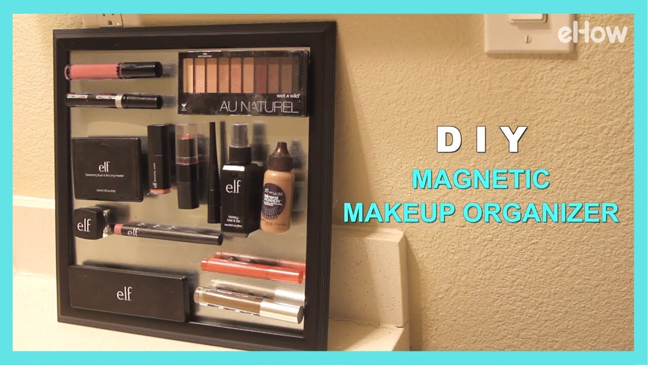 DIY Cosmetic Organizer
 DIY Magnetic Makeup Organizer