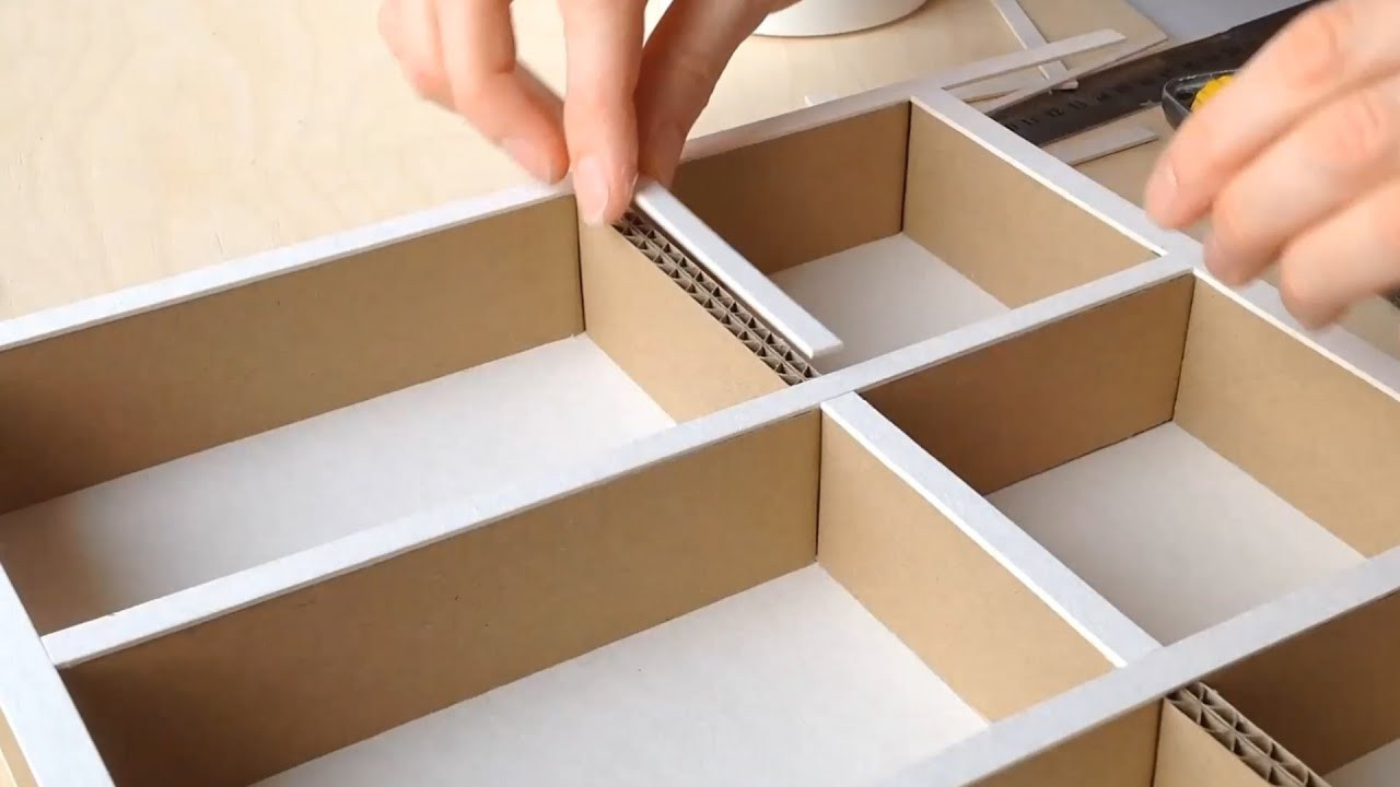 DIY Drawer Organization
 DIY How to make a cardboard drawer organizer HD