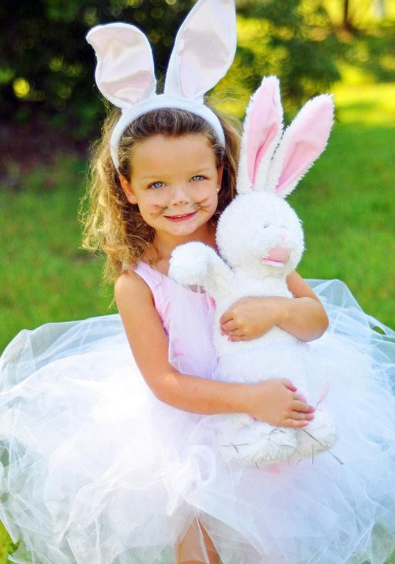 Diy Easter Bunny Costume
 Bunny Tutu Halloween costume dance recital Birthday Gift dress
