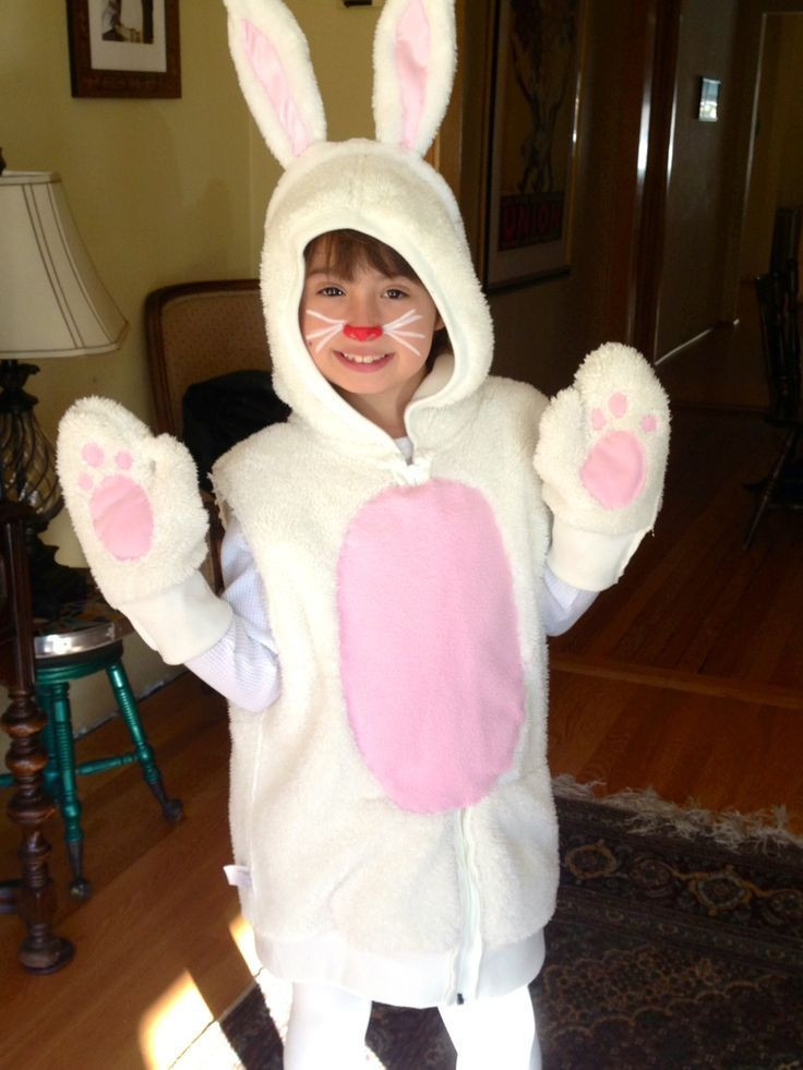Diy Easter Bunny Costume
 DIY kids Bunny costume Thrift store fleece zippered