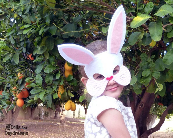 Diy Easter Bunny Costume
 Items similar to Easter Bunny Costume DIY Rabbit Mask Tail
