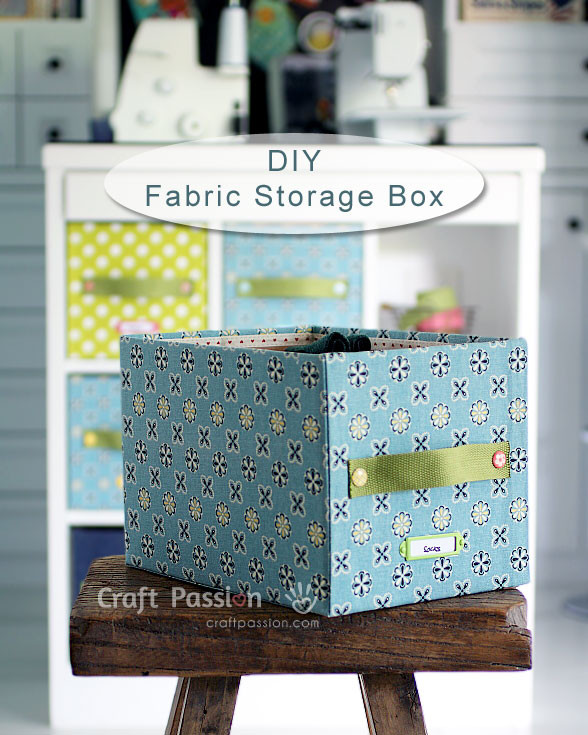 DIY Fabric Organizers
 Fabric Storage Box DIY Tutorial