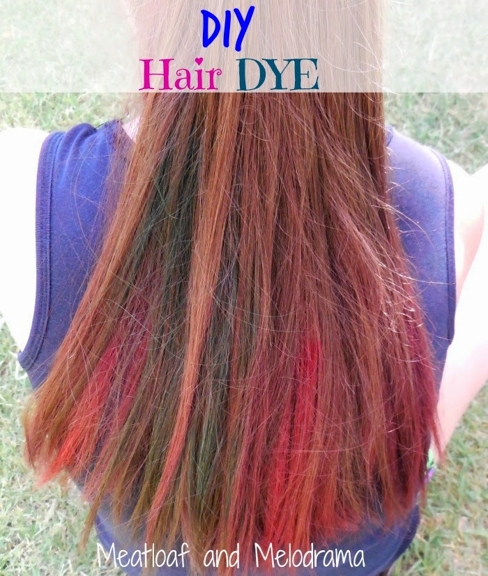 DIY Hair Dye
 DIY Temporary Hair Dye Meatloaf and Melodrama