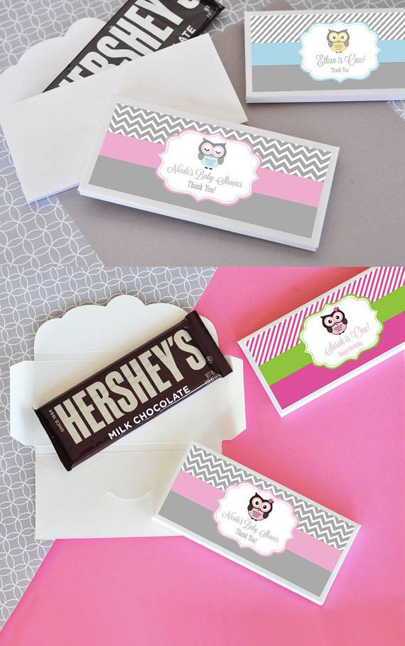 DIY Hershey Bar Baby Shower Favors
 The 25 best Candy bar wrappers ideas on Pinterest