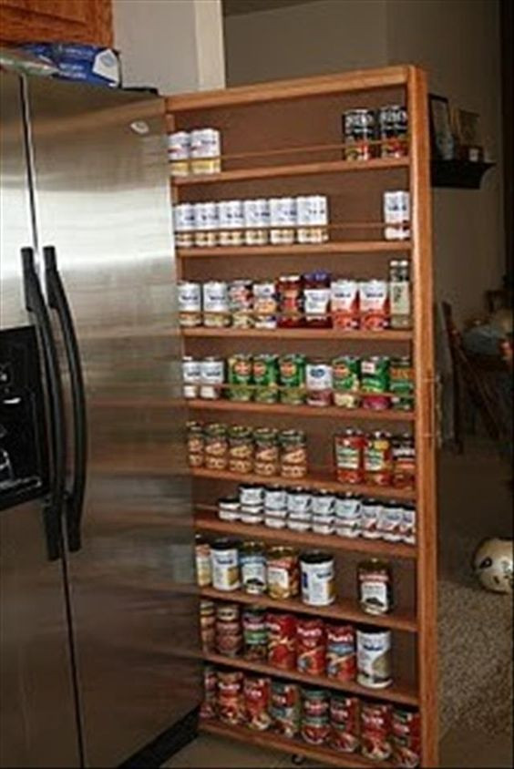 DIY Kitchen Cabinet Organizers
 DIY Canned Food Organizer Tutorial Pinterest