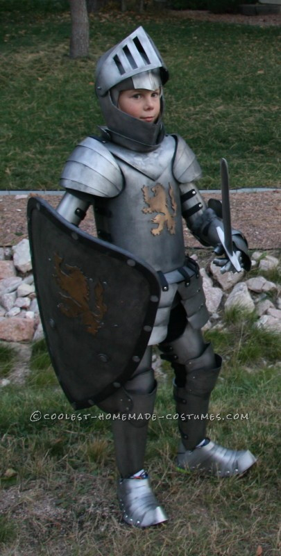 DIY Knight Costumes
 Coolest Kid s Me val Knight DIY Halloween Costume