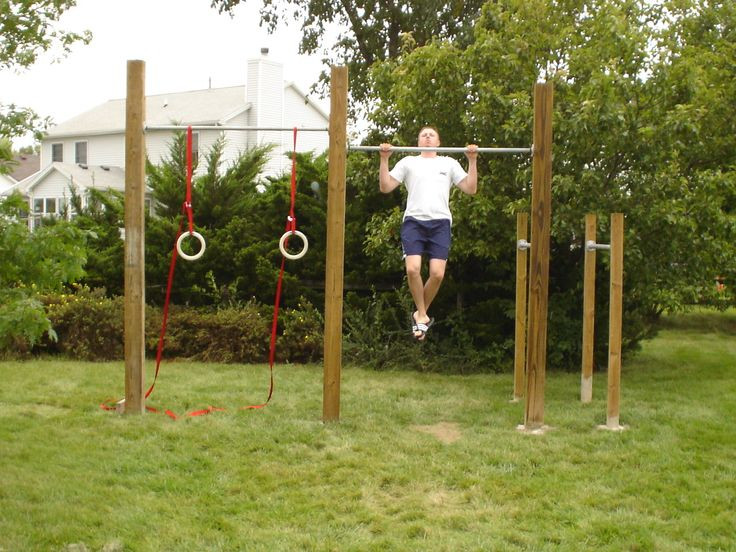 DIY Outdoor Gymnastics Bar
 The 25 best Backyard gym ideas on Pinterest