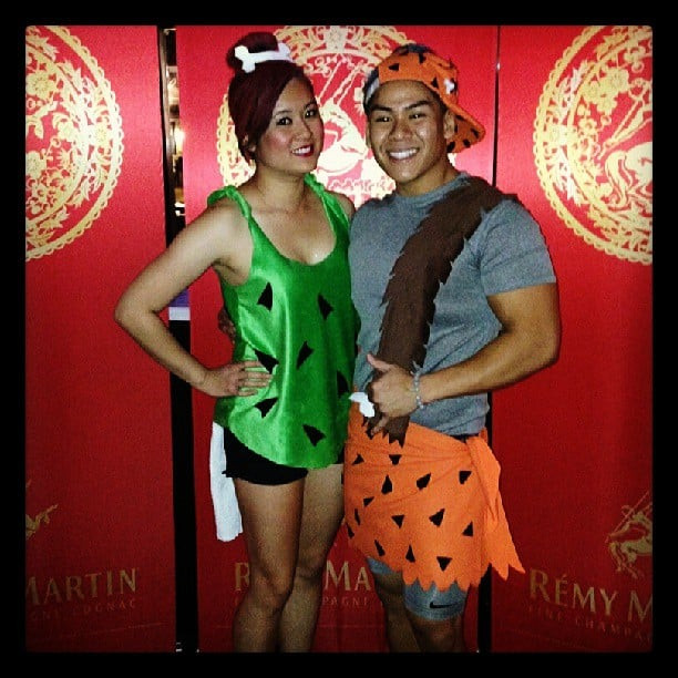 DIY Pebbles And Bam Bam Costumes
 Pebbles and Bamm Bamm