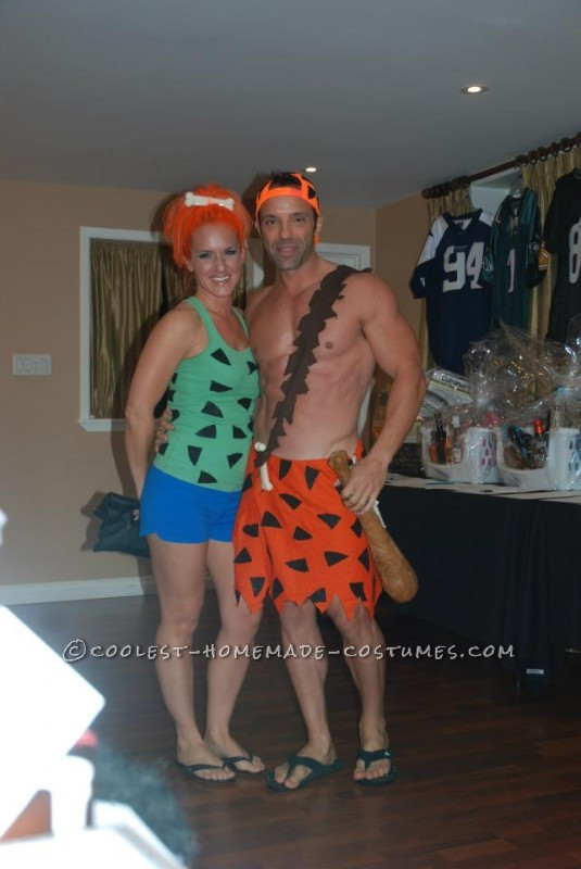 DIY Pebbles And Bam Bam Costumes
 Simple and Fun Pebbles and Bamm Bamm Couple Halloween Costume