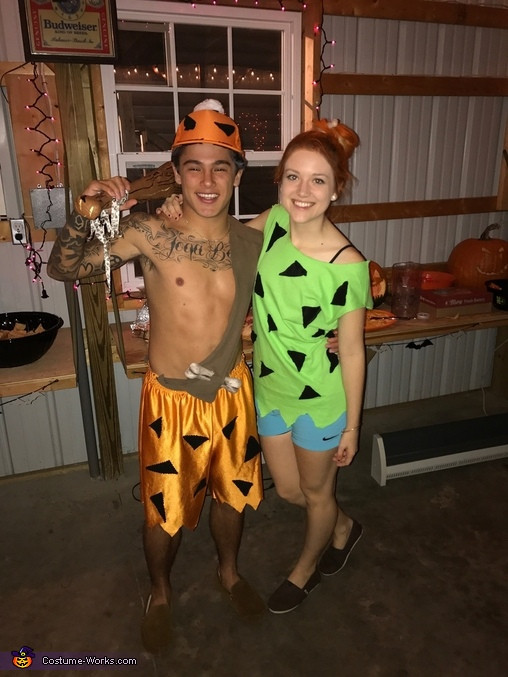 DIY Pebbles And Bam Bam Costumes
 Pebbles and Bam Bam Couple s Costume