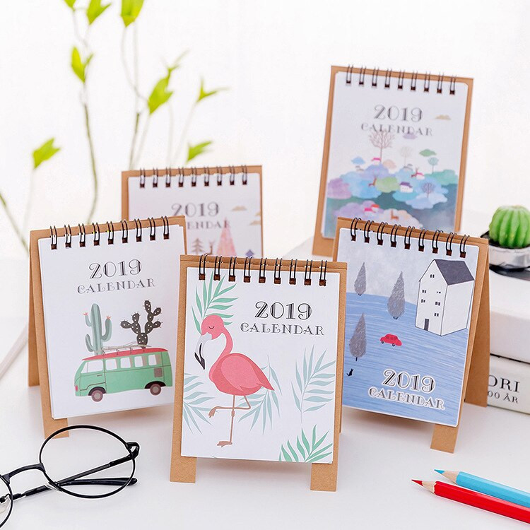 DIY Planner 2019
 2018 2019 New DIY Animals Flamingo Cactus Mini Desktop