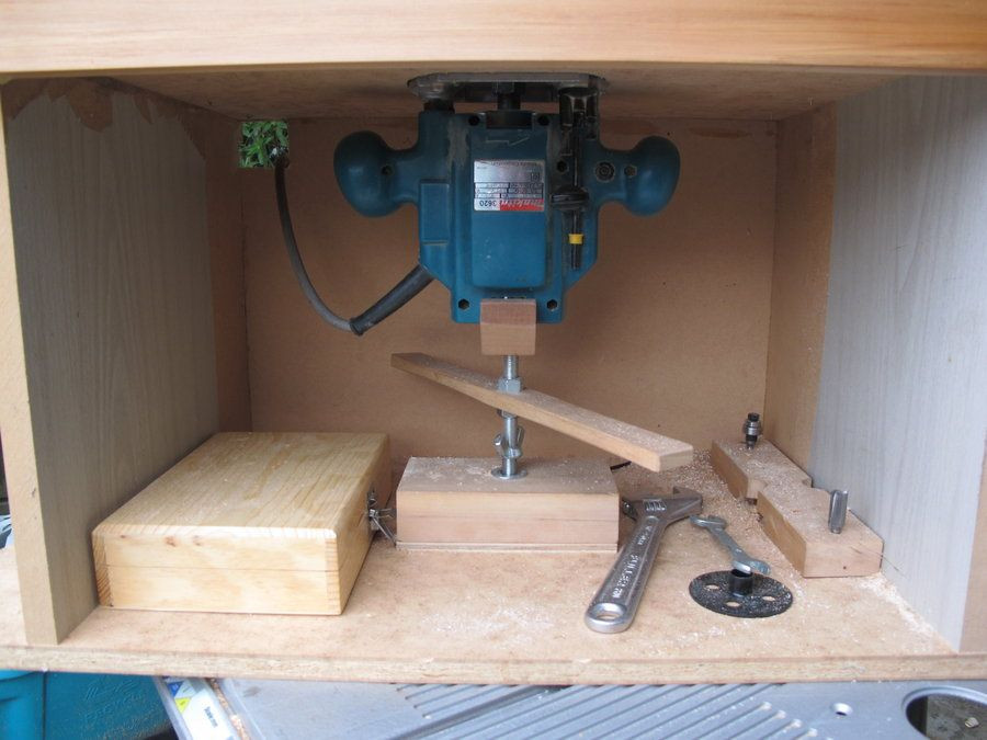 DIY Router Lift Plans
 Router lift Tools Woodworking in 2019