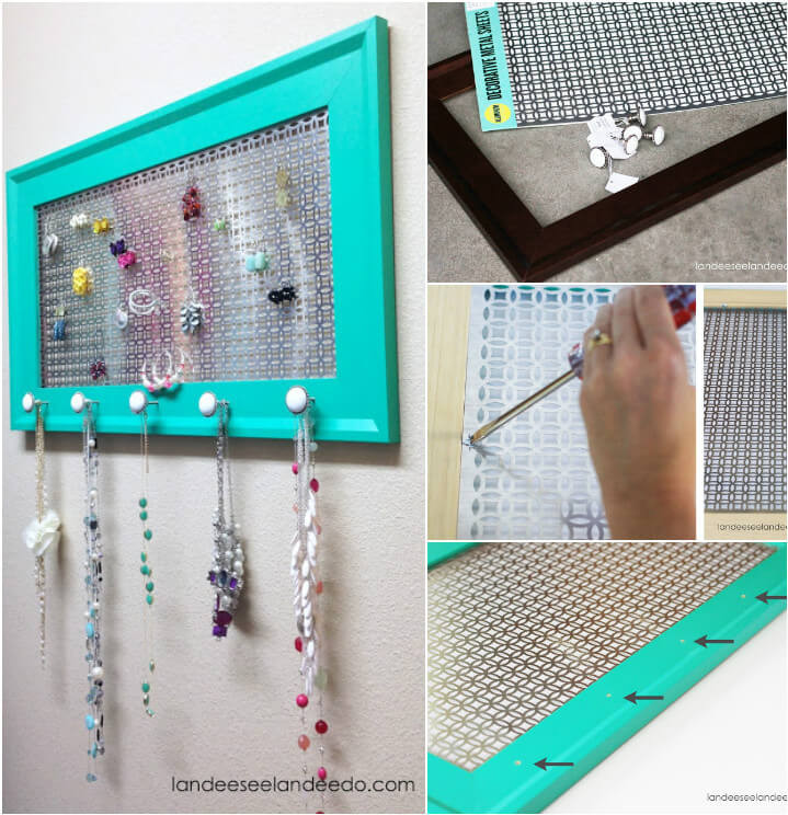 DIY Wall Jewelry Organizer
 100 DIY Jewelry Organizers & Storage Ideas Full