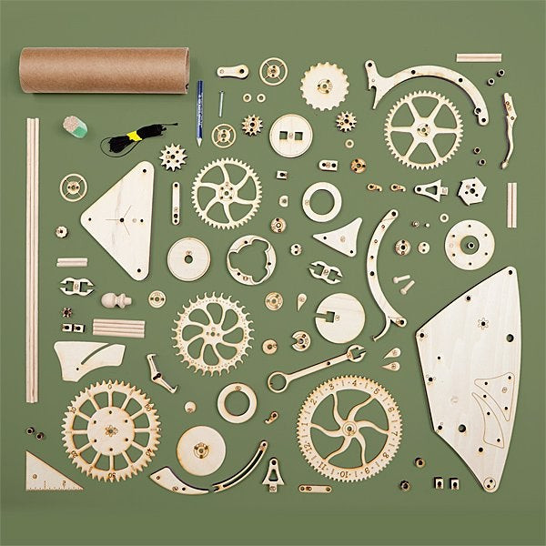 DIY Wood Clock Kit
 Wooden Mechanical Clock Kit from ThinkGeek knolling