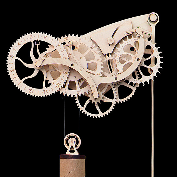 DIY Wood Clock Kit
 Wooden Mechanical Clock Kit – steampunk inspired DIY clock