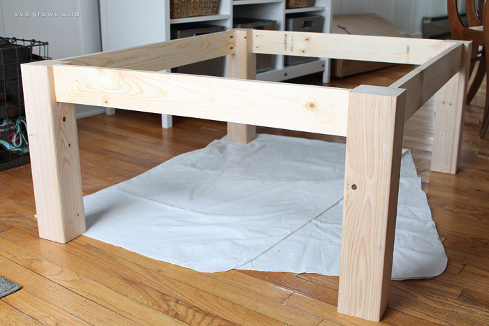 DIY Wooden Table Legs
 DIY Farmhouse Coffee Table Love Grows Wild