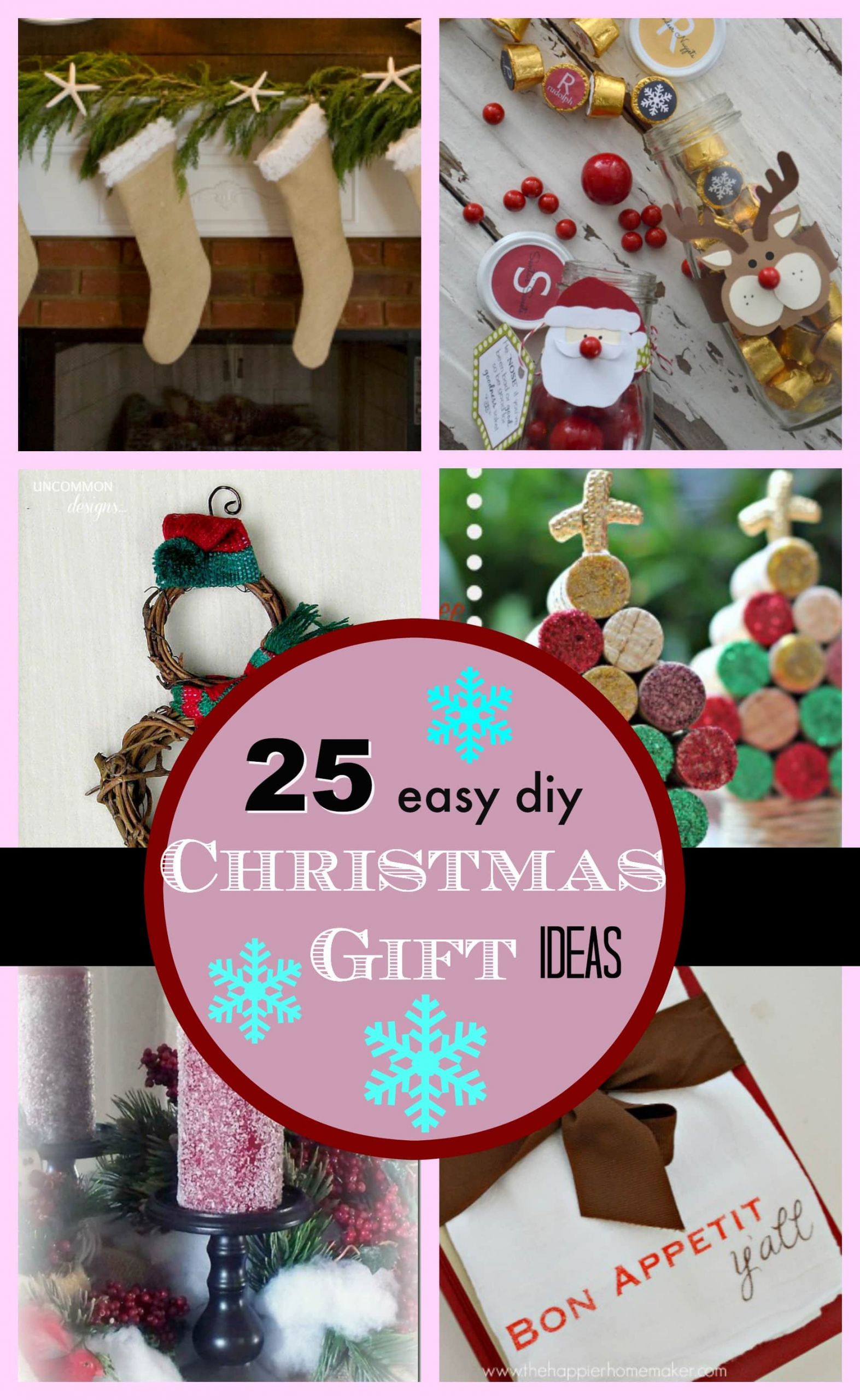 DIY Xmas Gift Ideas
 25 DIY Easy Christmas Gift Ideas PinkWhen