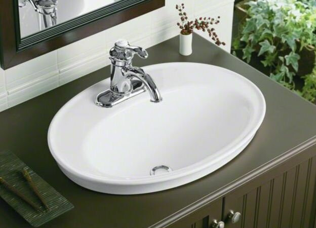 Drop In Bathroom Sink
 K 2075 1 0 8 0 4 0 Kohler Serif Ceramic Oval Drop In