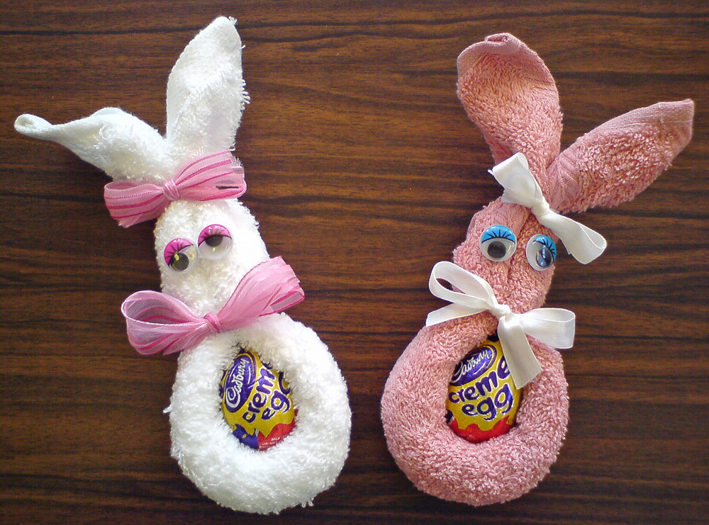 Easter Bunny Crafts
 Craft and Activities for All Ages Face Cloth Easter Bunny