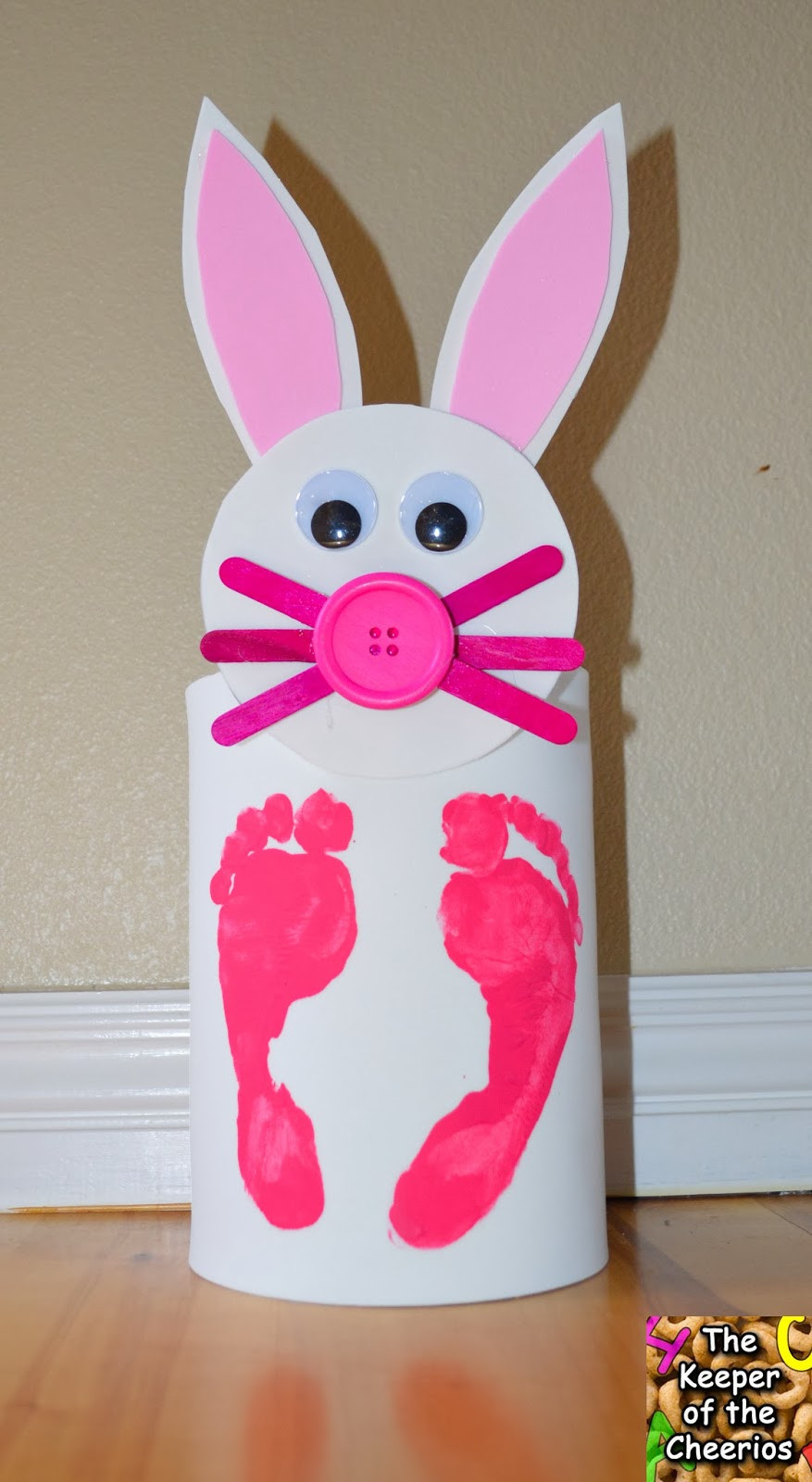 Easter Bunny Crafts
 Easter Bunny Coffee Can Foot Print Craft