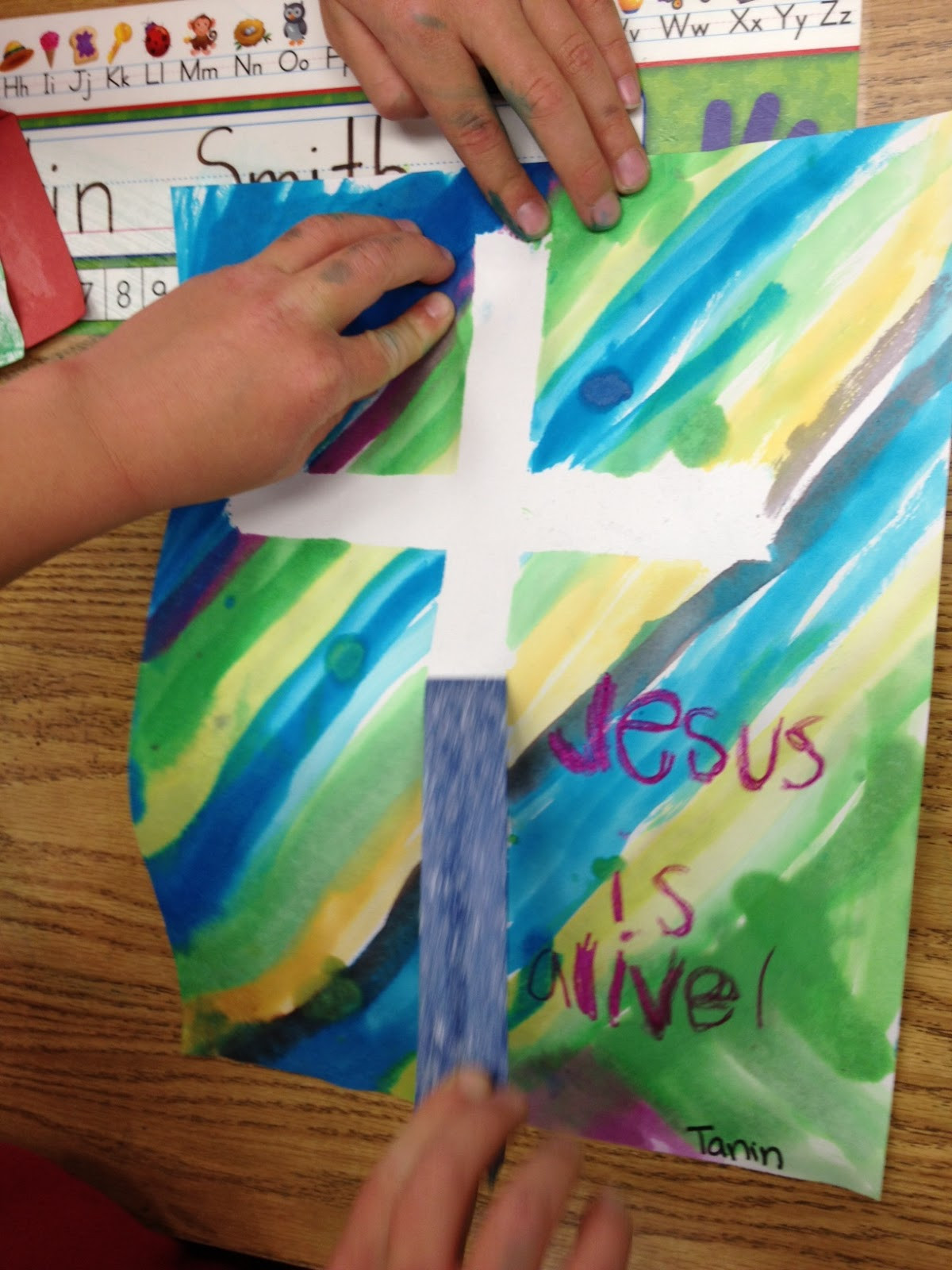 Easter Crafts For Children's Church
 Easter Cross Apples and ABC s