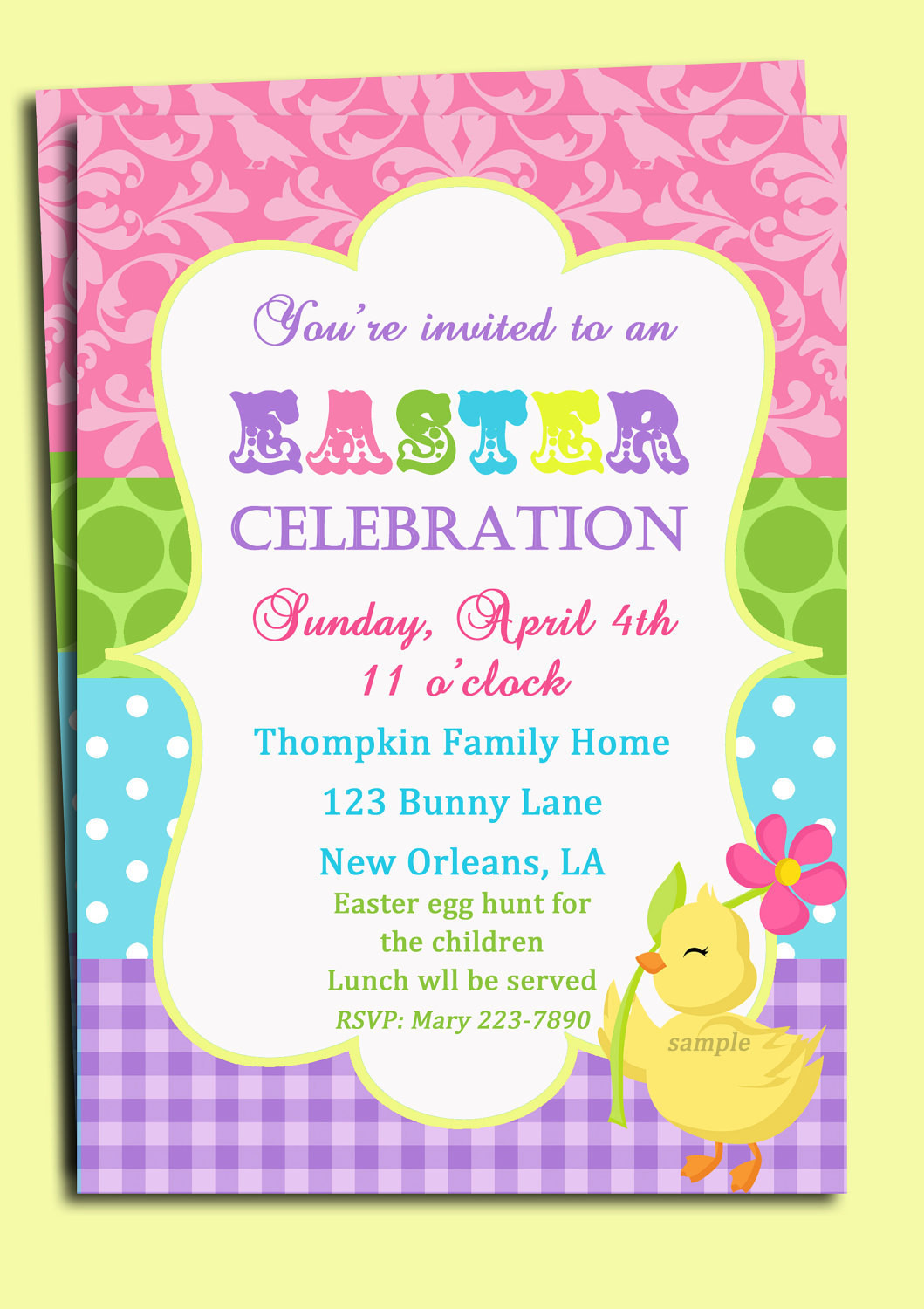 The top 25 Ideas About Easter Party Invitations Home, Family, Style