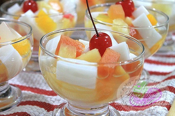 Easy Desserts Using Fruit Cocktail
 Agar Dessert with Fruit Cocktail Recipe