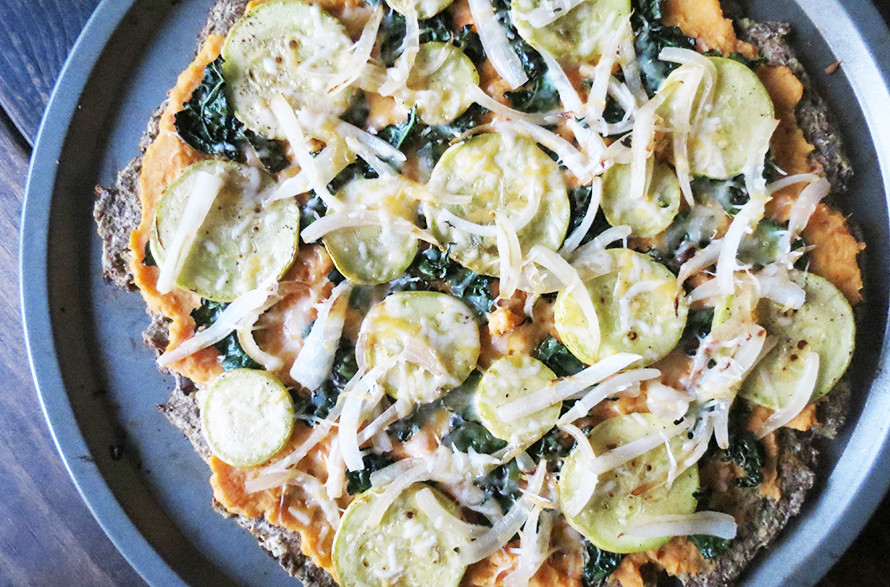 Eggplant Pizza Crust
 Low Carb Cauliflower Pizza Crust with Sweet Potatoes