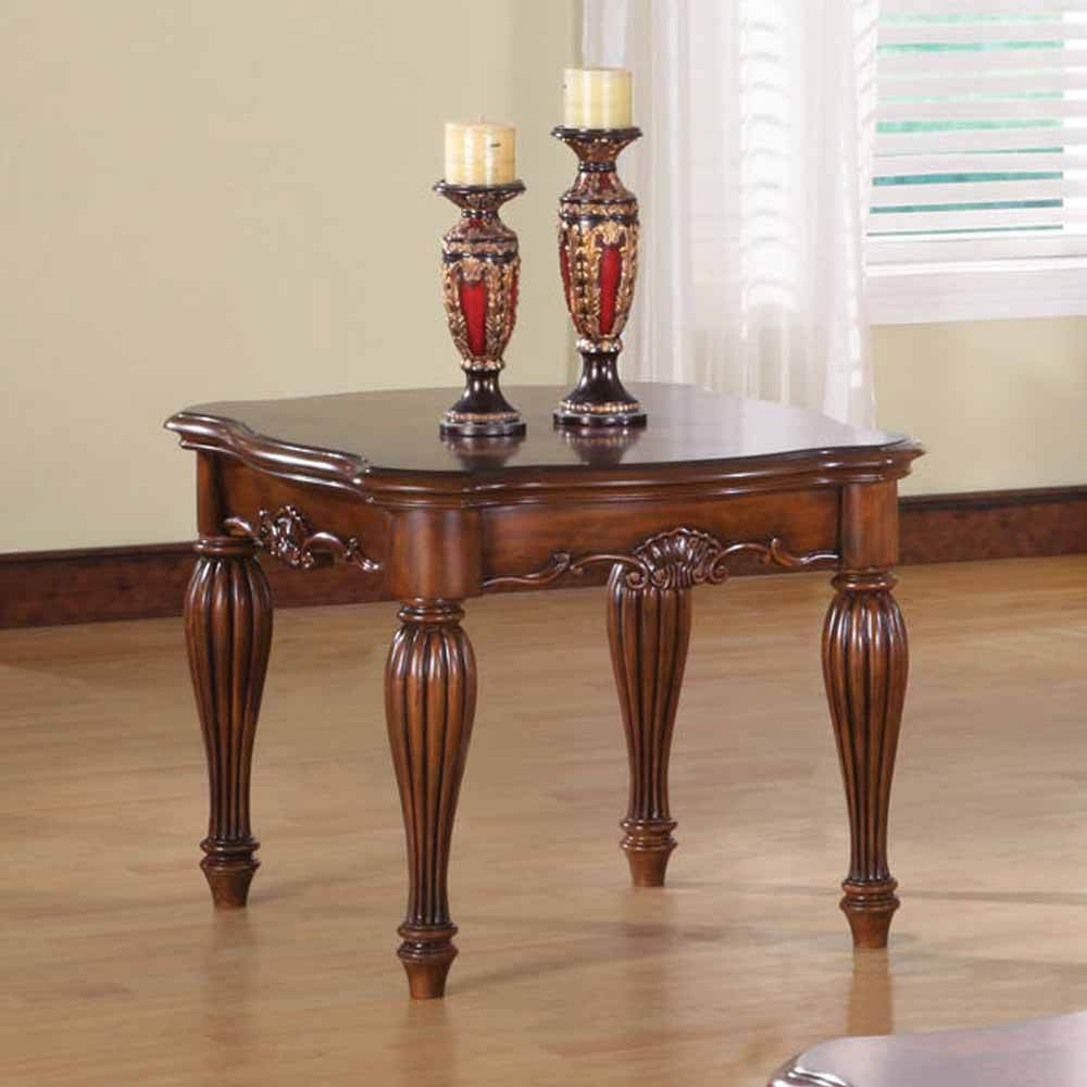 End Tables Living Room
 Dreena Occasional Living Room End Side Table Carved Solid
