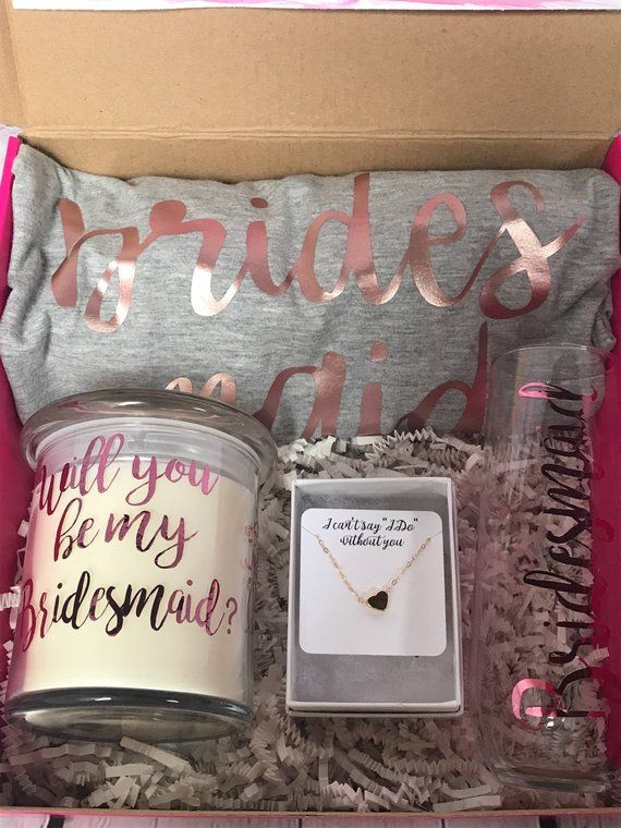 Engagement Party Gift Ideas From Maid Of Honor
 Maid of honor proposal box bridesmaid proposal box will