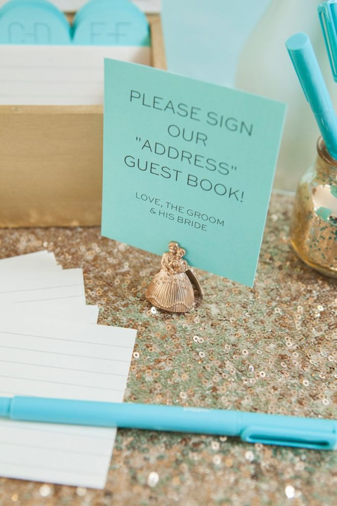 Engagement Party Sign In Book Ideas
 Learn how to make this awesome address Guest Book