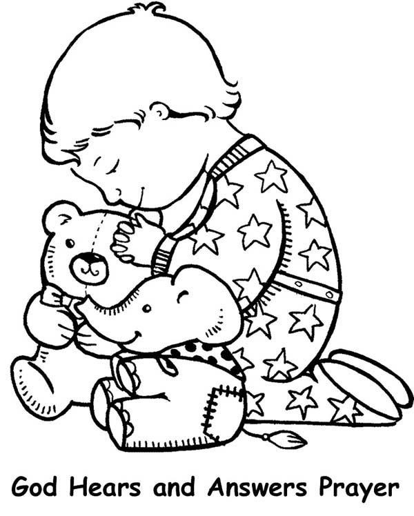 Faith Coloring Pages For Kids
 Lords Prayer Lords Prayer and Have Faith Coloring Page