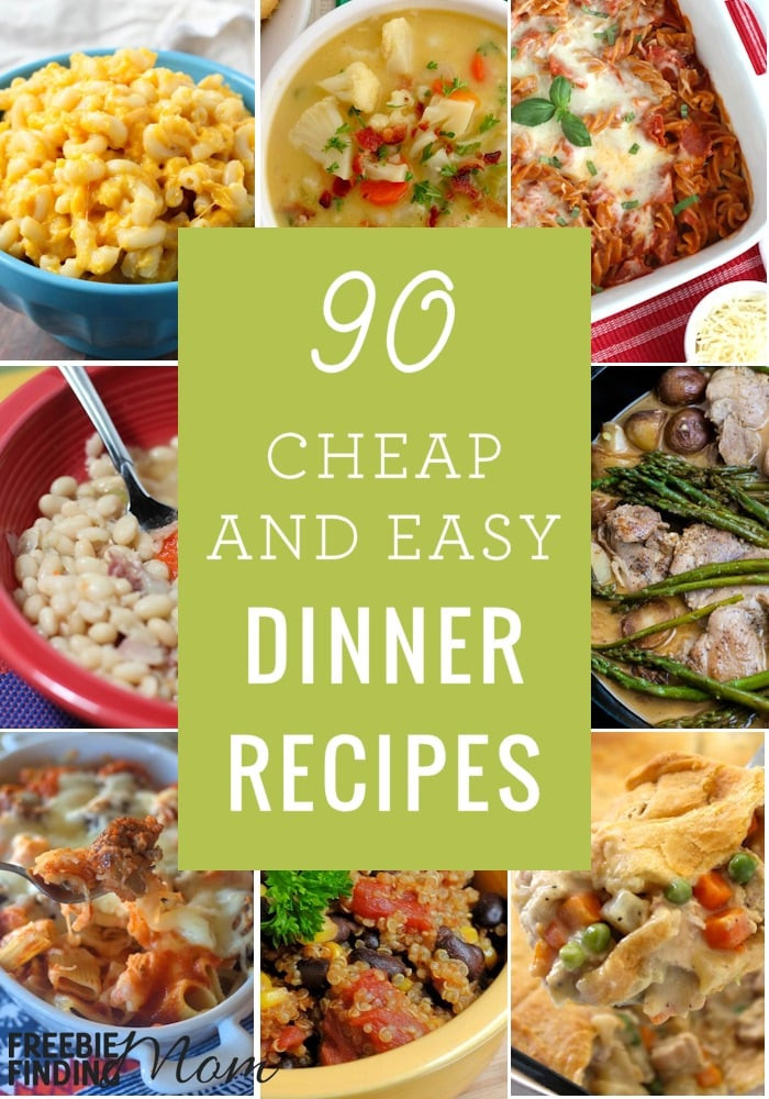 Fast Food Dinner Ideas
 90 Cheap Quick Easy Dinner Recipes