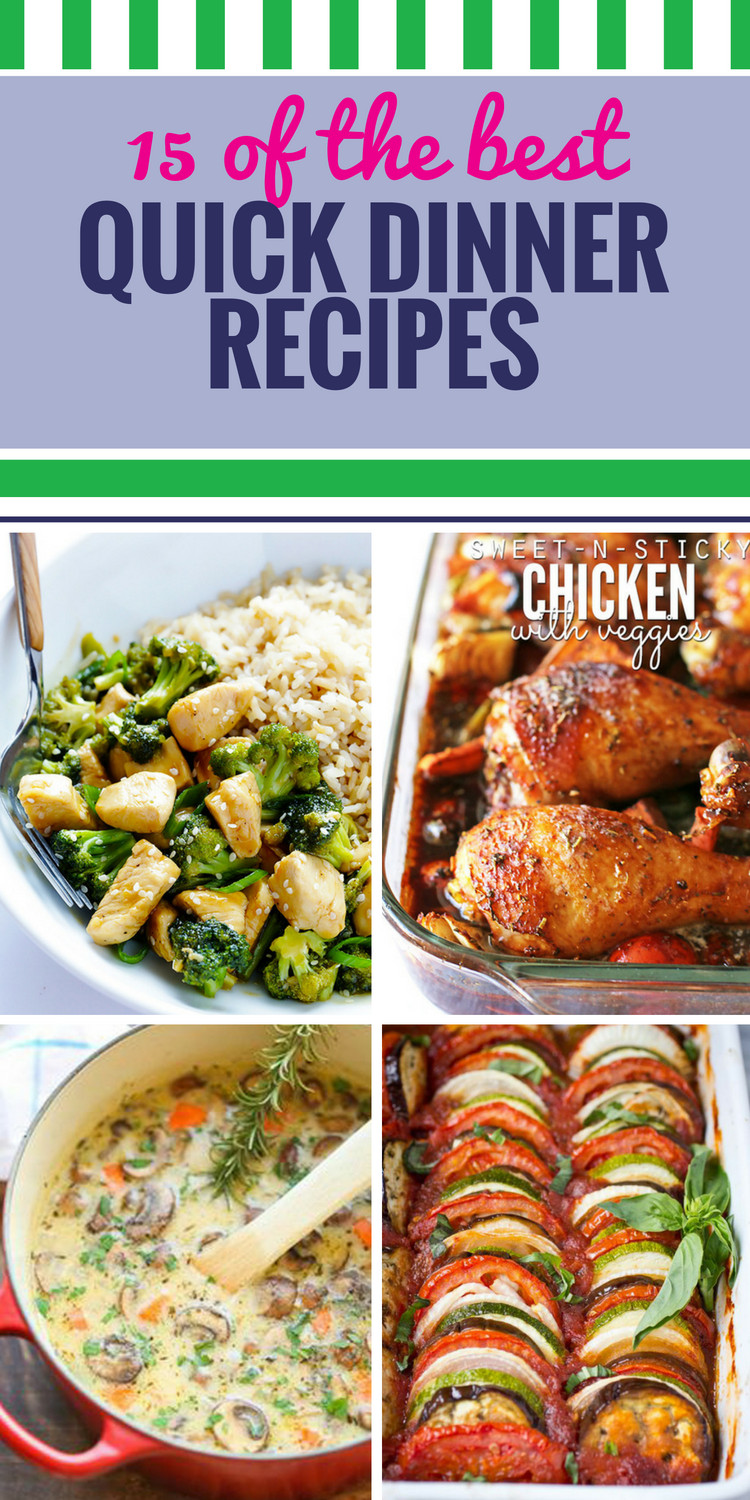 Fast Food Dinner Ideas
 15 Quick Dinner Recipes My Life and Kids