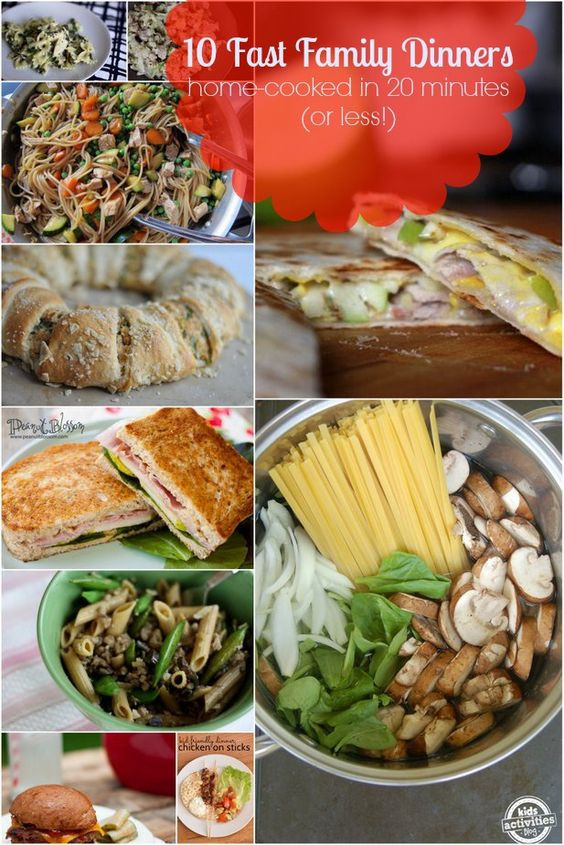 Fast Food Dinner Ideas
 Fast Family Dinners Done in 20 Minutes