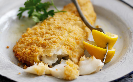 Fish Recipes For Two
 Baked cod in breadcrumbs recipe