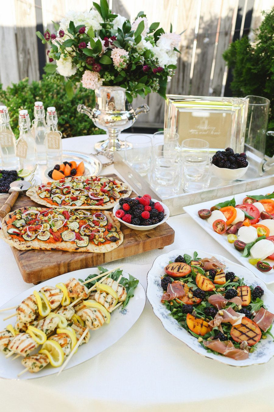 Food Ideas For Engagement Party At Home
 A Manhattan Rooftop Engagement Party from Clare Langan