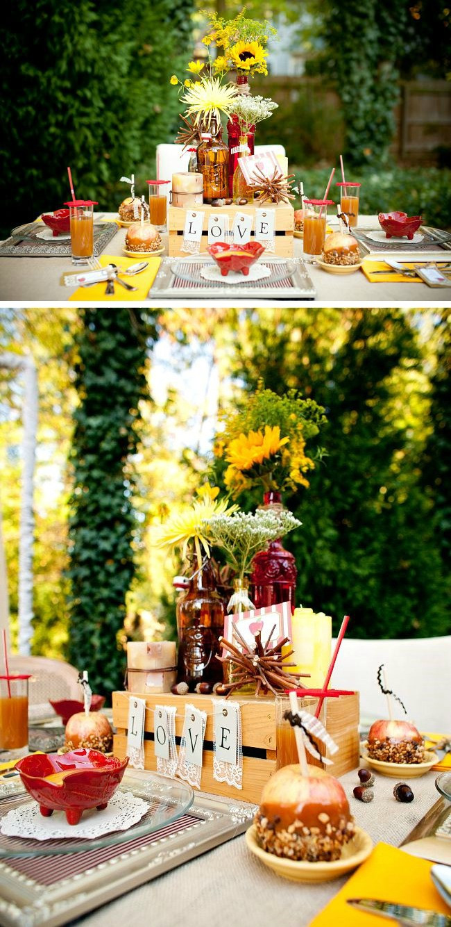 Food Ideas For Engagement Party At Home
 Apple Themed Autumn Engagement Party Celebrations at Home