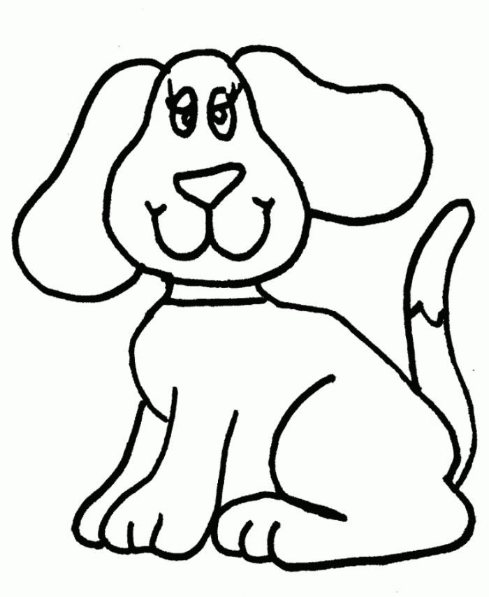 Free Easy Coloring Pages For Kids
 Easy Dog Coloring Pages Animal Coloring Pages of The