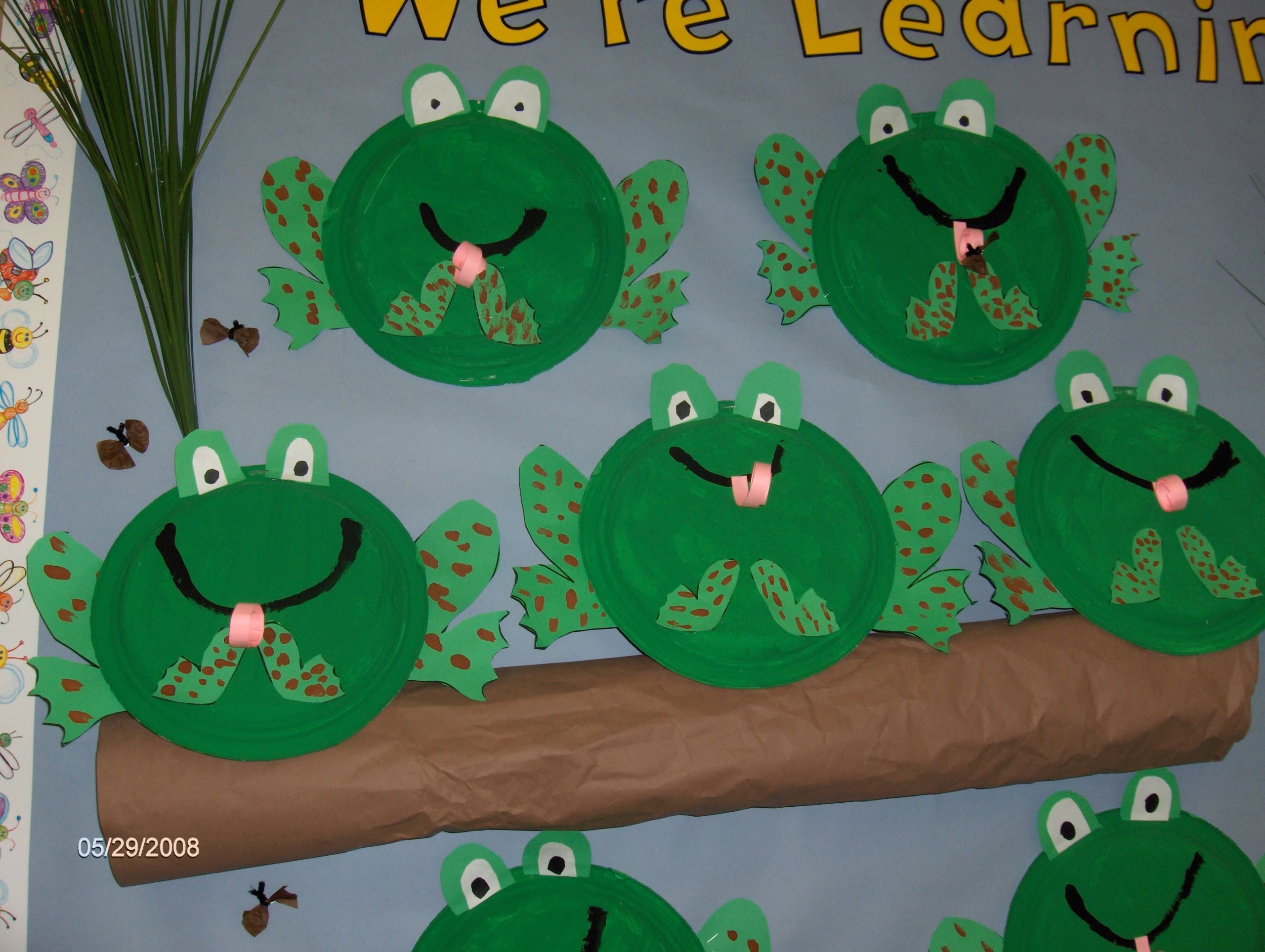 Frog Art Projects For Preschoolers
 To go with 5 Green and Speckled Frogs song Frogs
