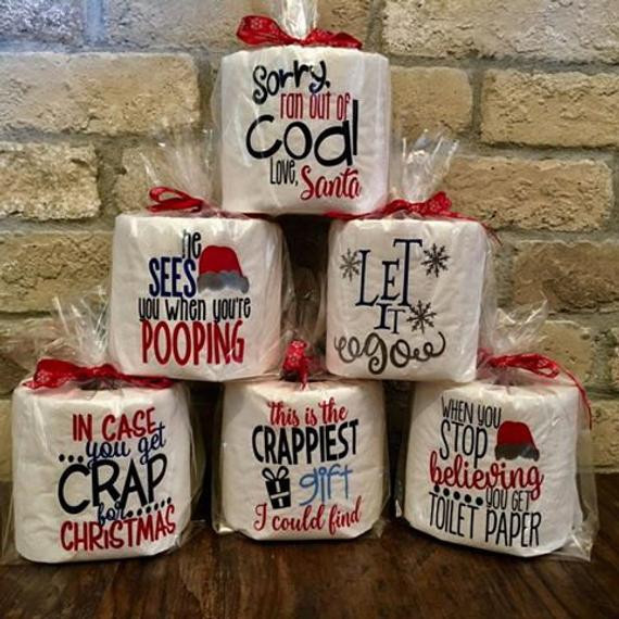 Fun Adult Gift
 Christmas Toilet Paper Funny Gag Gift by SweetTeaSpecialties