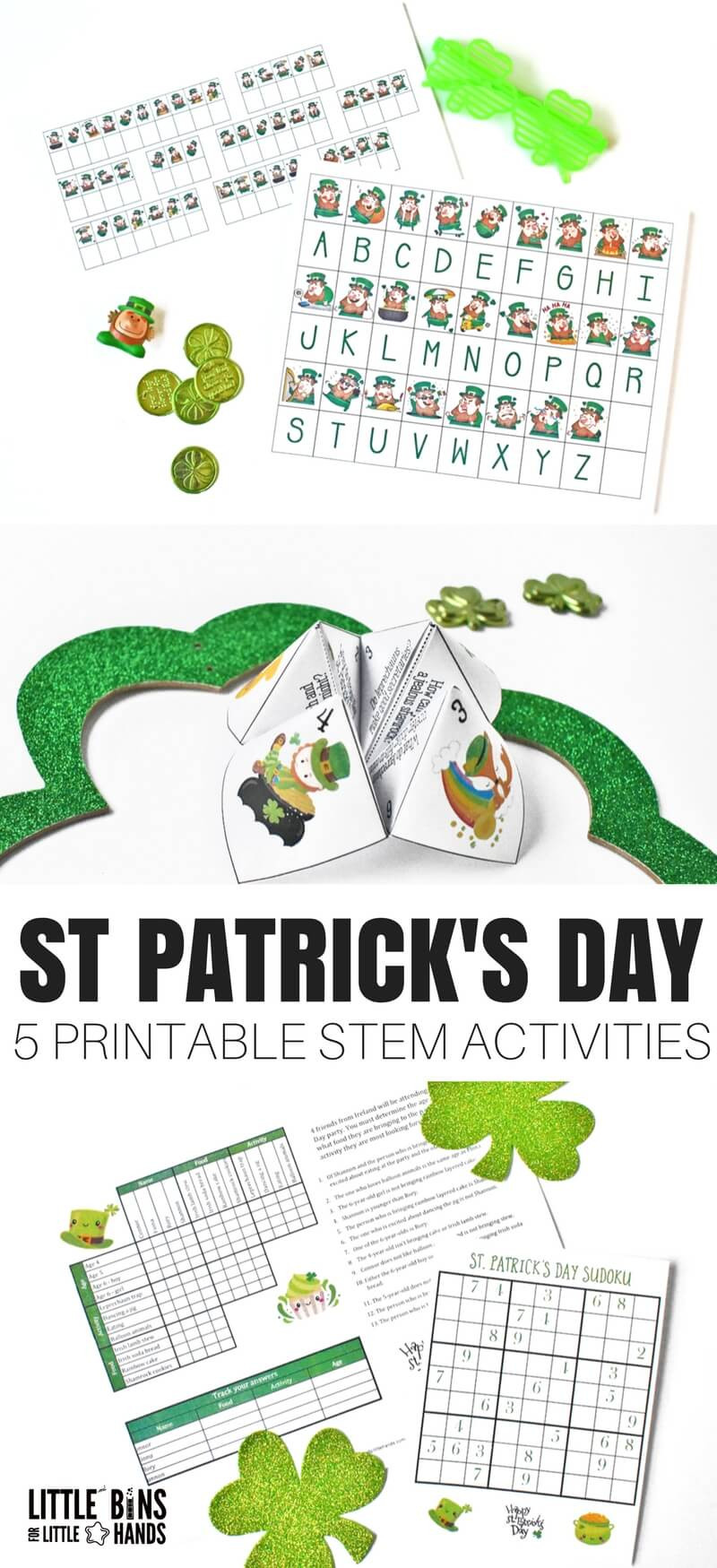 Fun St Patrick's Day Activities Printable St Patricks Day STEM Activities for Kids FREE